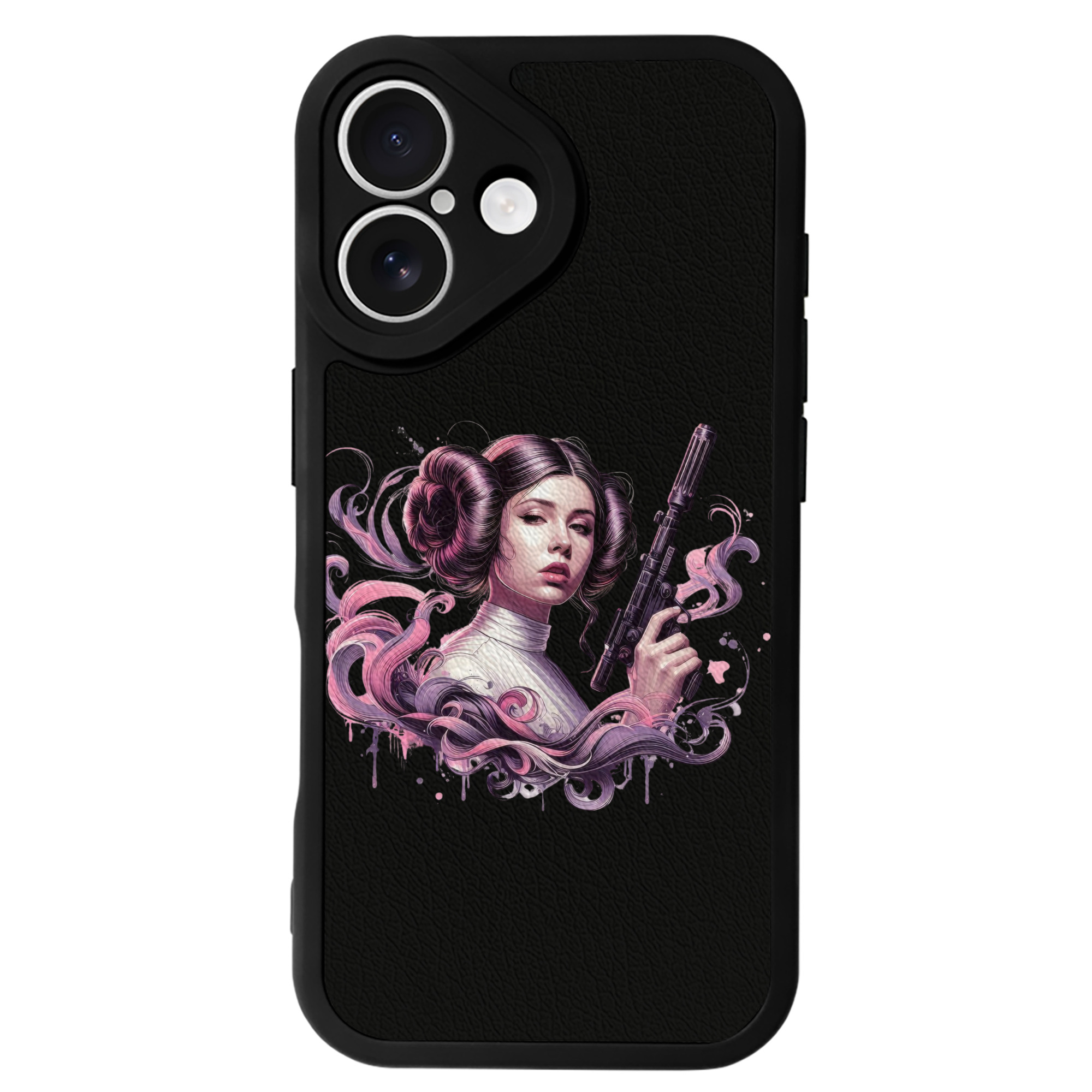 （画像用） スター・ウォーズ Star Wars 【iPhone 16シリーズ対応】シリコンスマホケース（レザー調） 材質：シリコン
